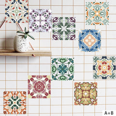New Product Waterproof Painting Tile Sticker Oil-Proof Kitchen DIY Splicing Creative Tile Cross-Border Wall Sticker