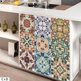 New Product Waterproof Painting Tile Sticker Oil-Proof Kitchen DIY Splicing Creative Tile Cross-Border Wall Sticker