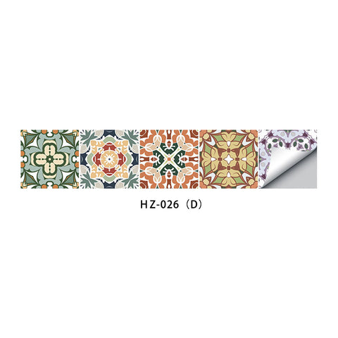 New Product Waterproof Painting Tile Sticker Oil-Proof Kitchen DIY Splicing Creative Tile Cross-Border Wall Sticker