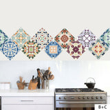 New Product Waterproof Painting Tile Sticker Oil-Proof Kitchen DIY Splicing Creative Tile Cross-Border Wall Sticker