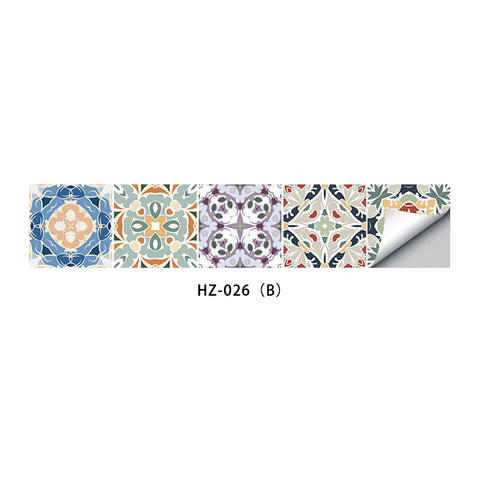 New Product Waterproof Painting Tile Sticker Oil-Proof Kitchen DIY Splicing Creative Tile Cross-Border Wall Sticker