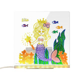 LED Acrylic Drawing Board DIY Erasable Luminous Writing Boards With Stand USB Plug Message Board With NightLight