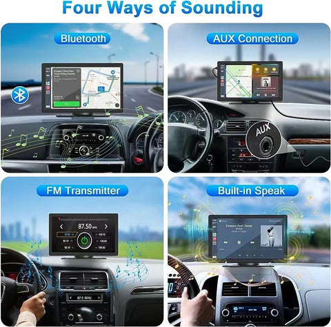 9-inch HD Wireless Vehicle Navigation Driving Recorder