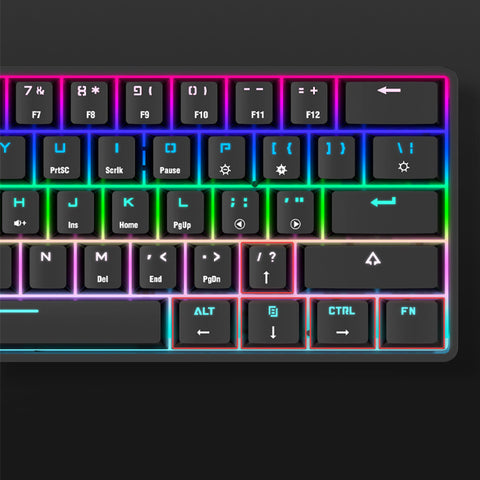 Wireless Bluetooth Keyboard Colorful PBT Keycaps Mechanical Keyboard