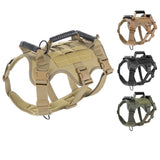 Pet Dog Anti-breakaway And Anti-rush Reflective Breathable Chest Harness For Walking Medium And Large Dogs, Tactical Chest Harness